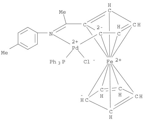 chloro?[2-[1-[(4-methylphenyl)imino]ethyl]ferrocenyl-C,N]triphenylphosphine)-Palladium